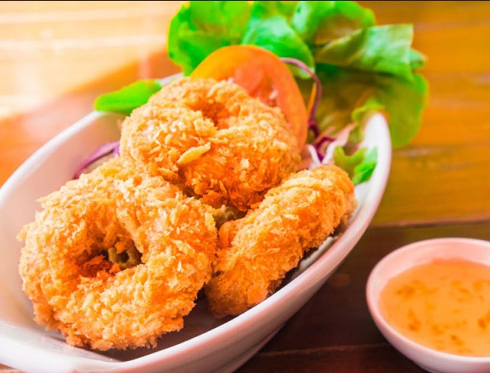 Golden Shrimp Donuts