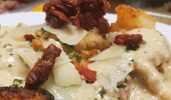 Chicken & Shrimp Carbonara