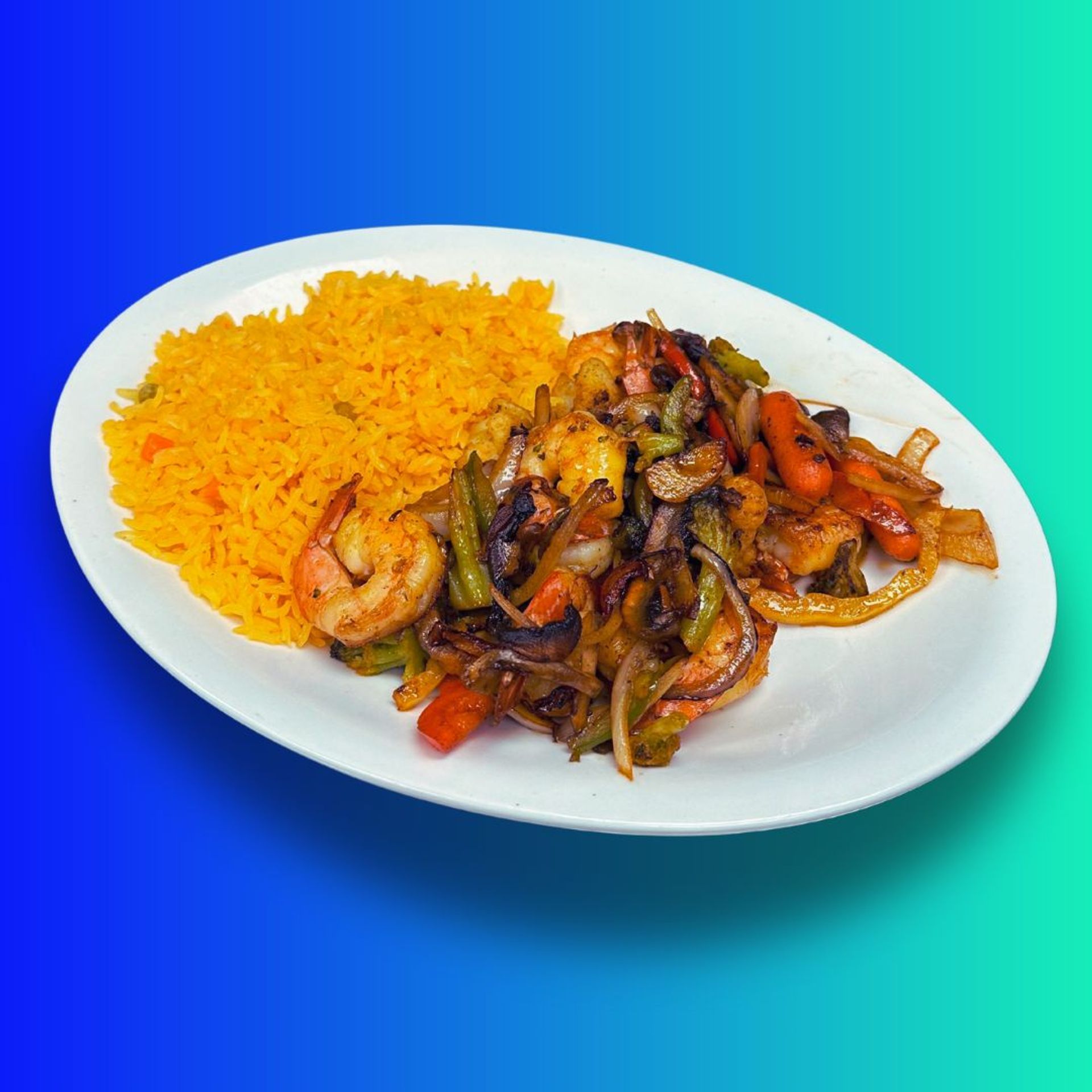 Camarones Con Arroz