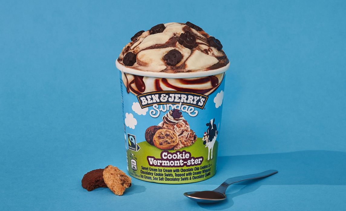 Ben & Jerrys Sundae Cookie Vermont-ster 427ml