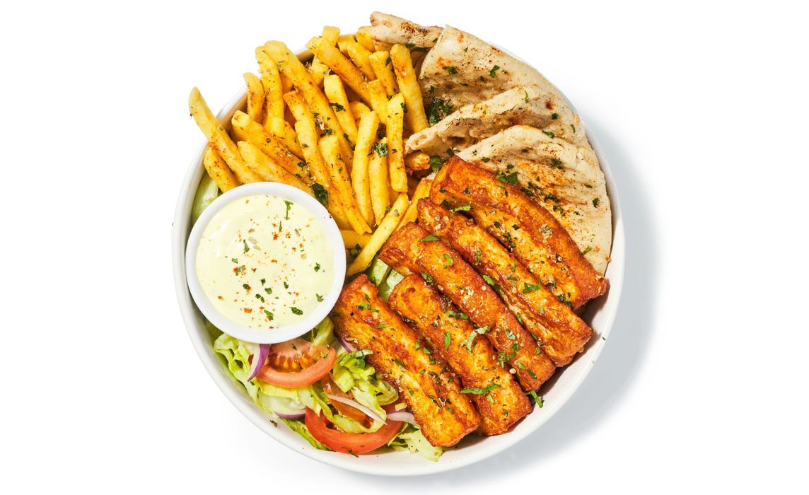 Halloumi Souvlaki Plate