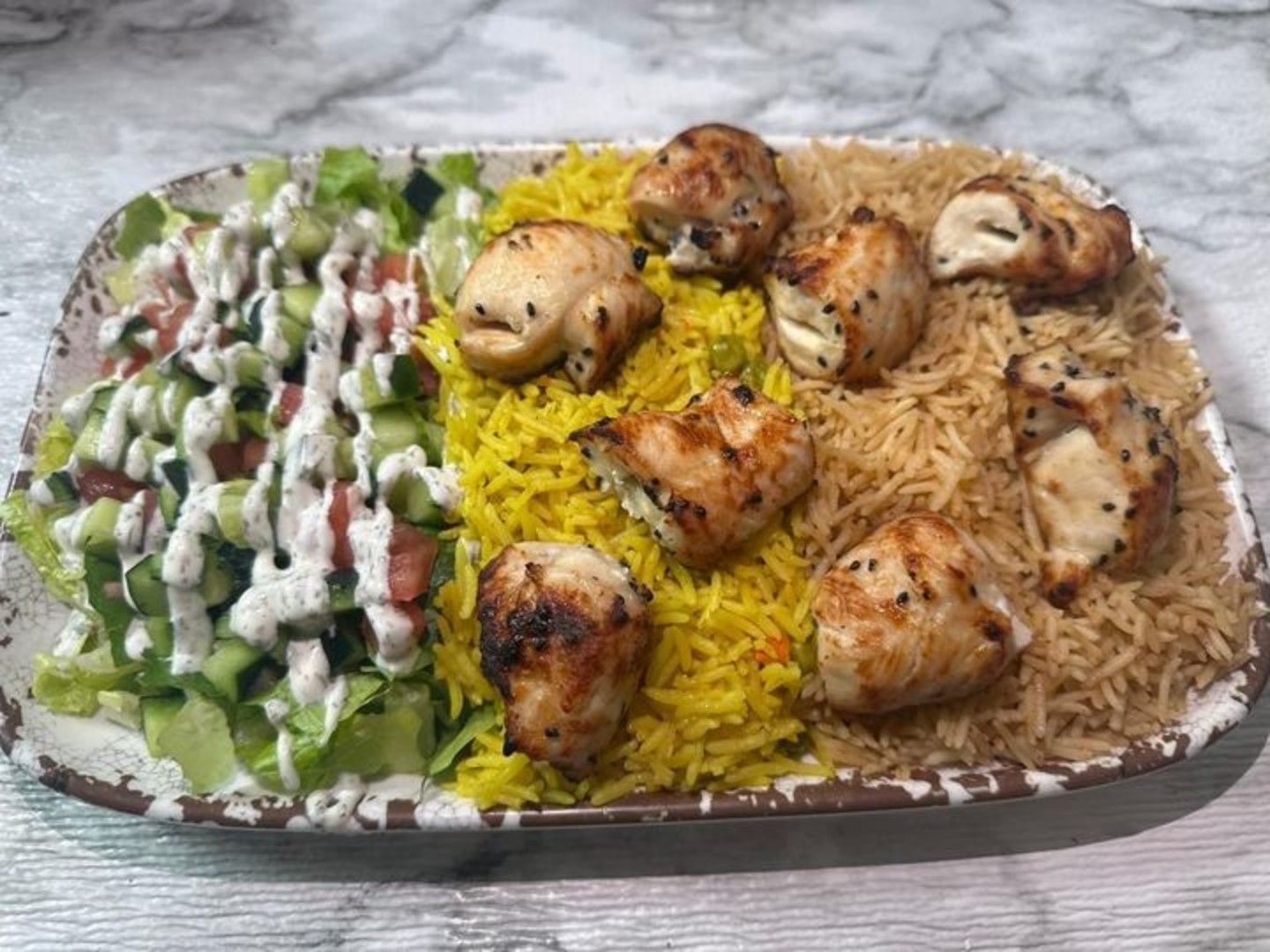 Franciscos Grilled Chicken Rice Plate