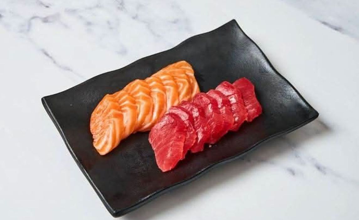 Sashimi saumon & thon 14pcs +riz
