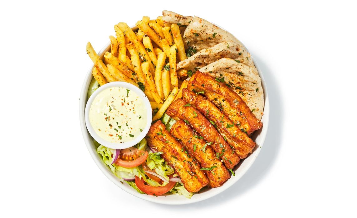 Halloumi Souvlaki Plate