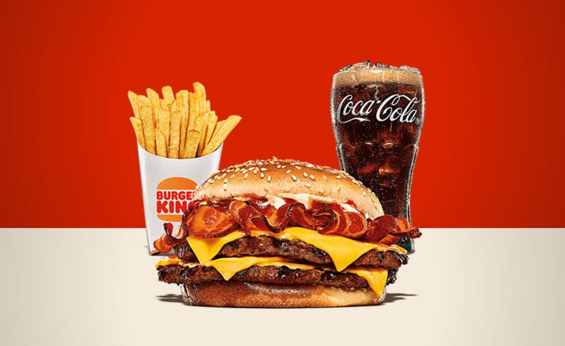 Double Bacon King Menu
