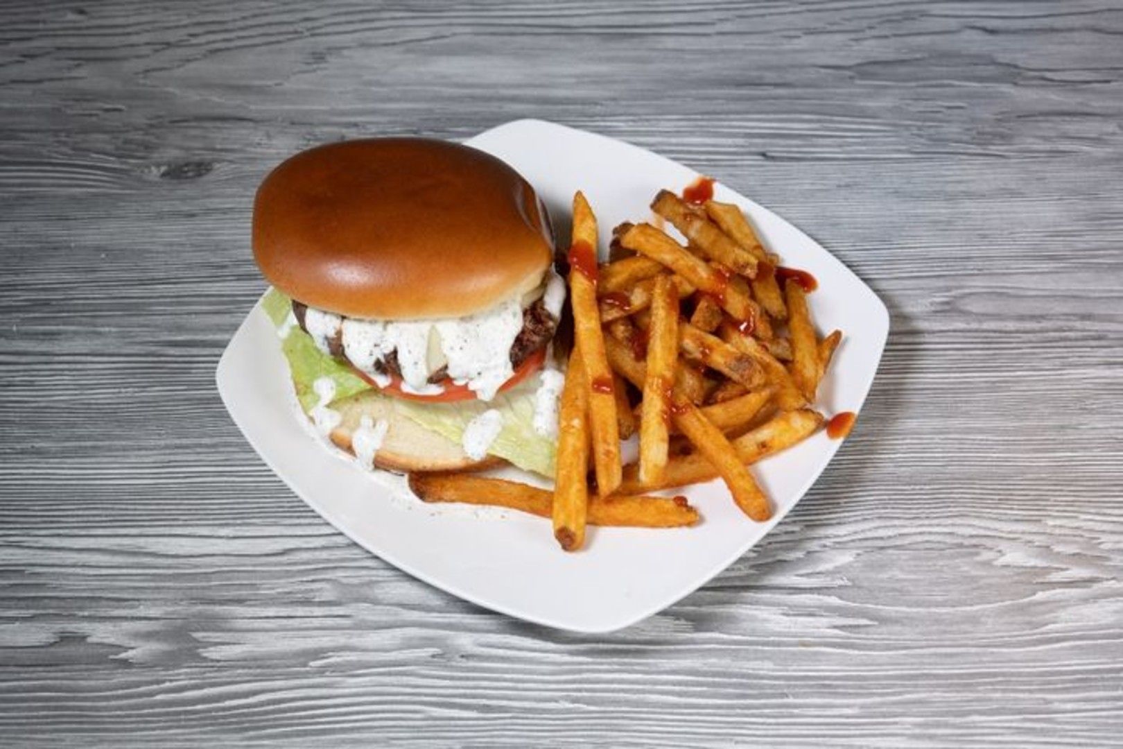 Beef &Lamb Cheese Burger Combo