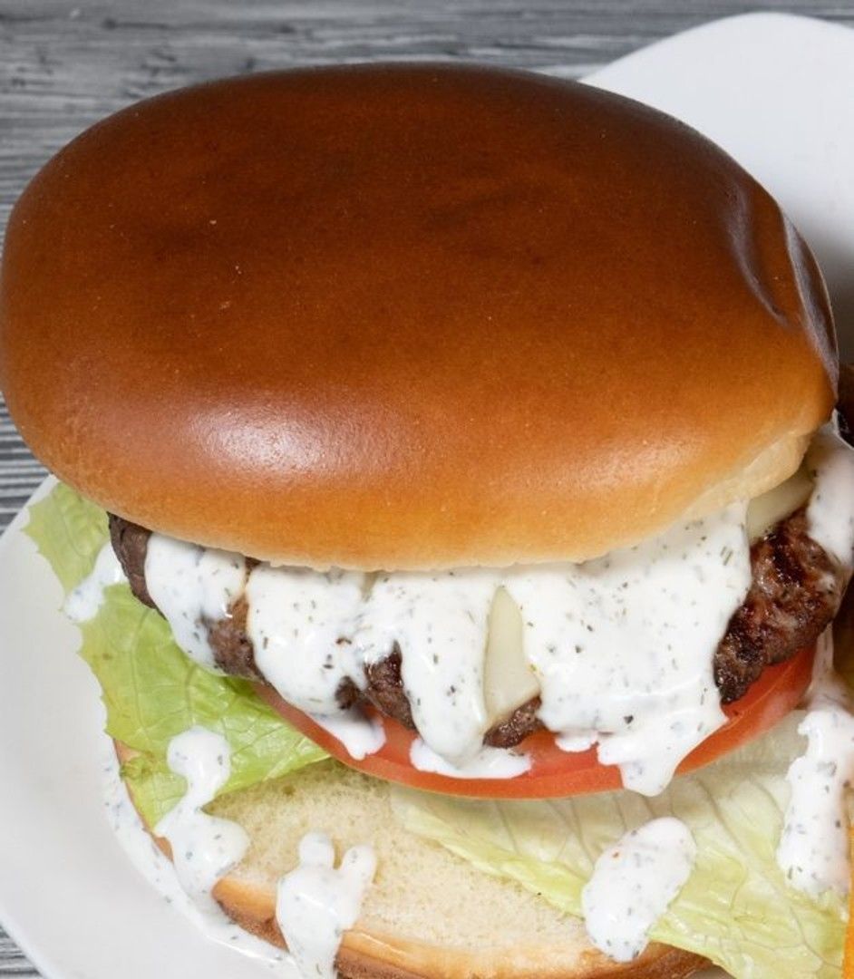 Beef &Lamb Cheese Burger